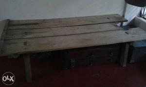 Rectangular Grey Wooden Table