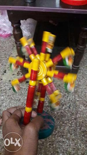 Red And Yellow Ferris Wheel Toy