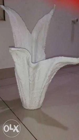 White Carton Vase