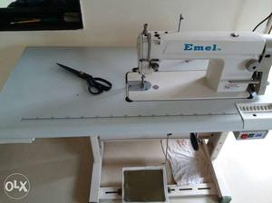 White Emel Sewing Machine