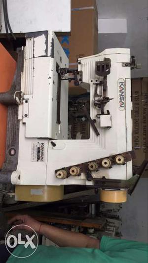 White Kansai Flatelock Sewing Machine