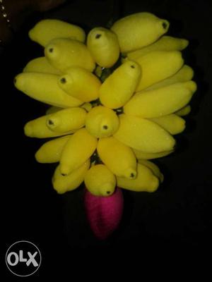 Yellow Artificial Banana Decor