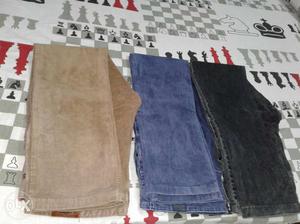 3 CORDUROY used trousers for men (34 inch waist)