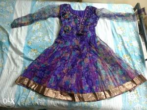 A new Anarkali suit with matching pajami and