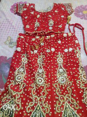 Beautiful Bridal Lehanga Red Color...Price negotiable