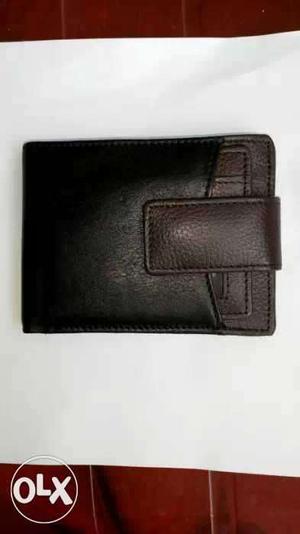 Black And Brown Leather Wallet