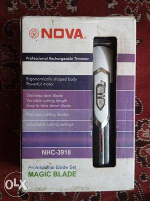 Black And Grey Nova Professional Rechargeable Trimmer