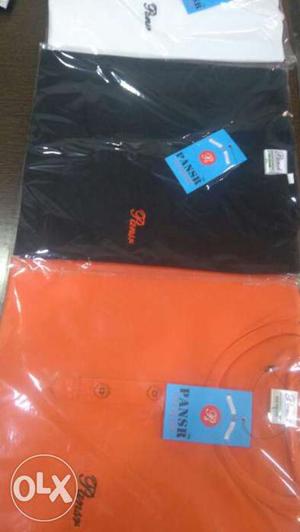 Black And Orange Pansir Crew Neck T-shirt