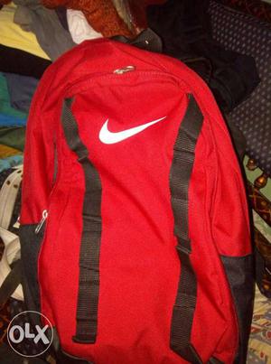 Black And Red Nike Backpack