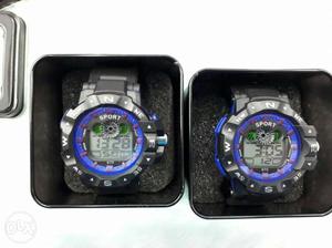 Black Bezel Sport Digital Watches
