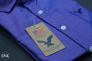 Blue American Eagle Dress Shirt