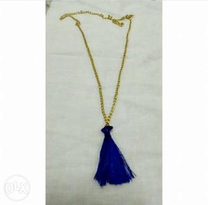 Brand New Purple And Gold Necklace Not Second Hand