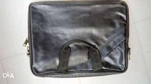 Branded Black Lather Laptop Bag Tip Top Condition