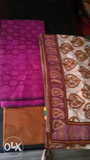 Brown And Purple Paisley Textile