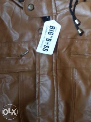 Brown Big Boss Leather Jacket