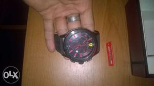 Ferrari (made in italy) red and black chronograh