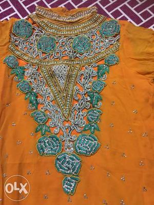 Fully zarkan work weard thrice, with dupatta and