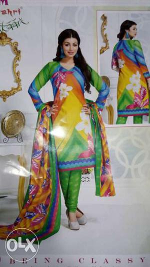 Ladies designer suit with designer dupatta at
