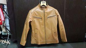 Lether jacket unused length 26cm chest 44cm