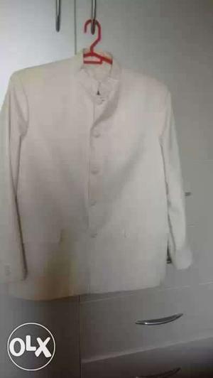 Nehru Cream Jacket Size L made in Thailand