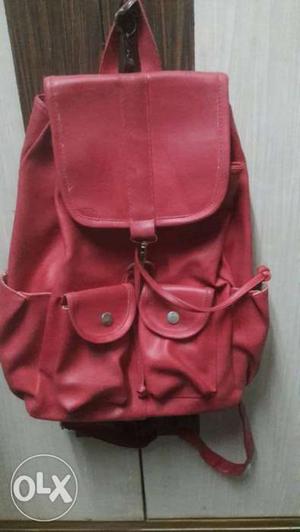 Pink coloured unused college bag available at