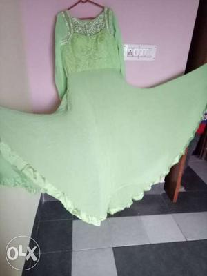 Pista colour full gown,not used,perfectly new..