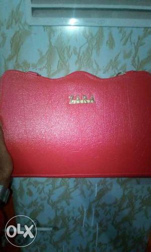 Red Zara Purse Bag