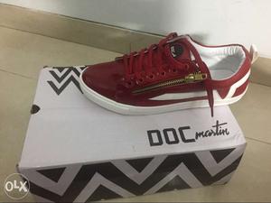 Shoes of doc Martin,size 6, red brand new unused
