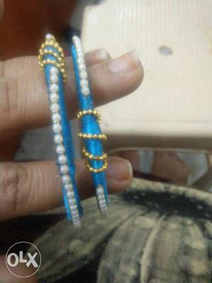 Silk thread bangle u can customize colour and