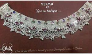 Silver Sevak Collar Necklace