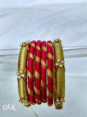 Thread bangle if you want to make your favourite