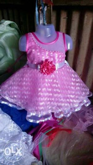 Toddler's Pink Sleeveless Mini Dress