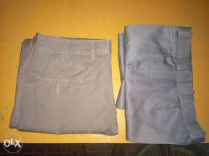 Two Pair Of Gray Bottoms
