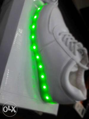 White Led Sneaker On Box