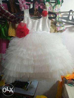 White Sleeveless Natural Waist Mini Dress