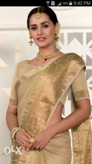 Women's Gold Sari