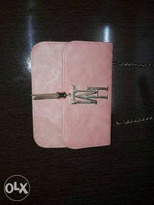 Women's Pink HM Leather Wallet