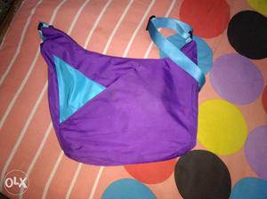 Women's Purple And Blue Hobo Bag