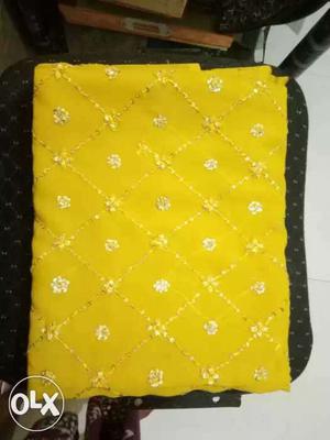 Yellow Quilted Textile