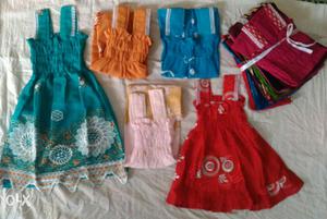 1--5 years kids frock at cotton.