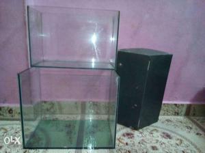 2 fish tank and one roof for sale