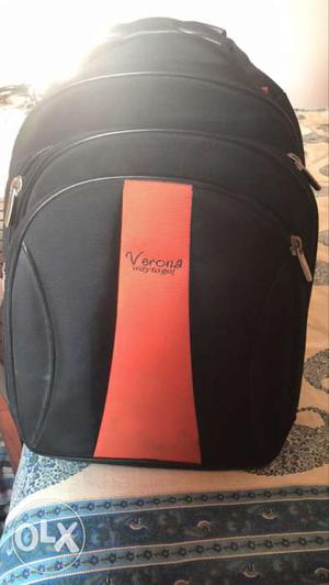 Black And Orange Verona Backpack