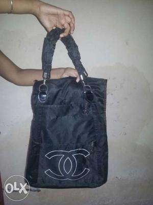 Black Chanel Tote Bag