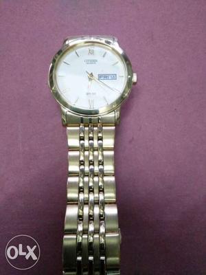 Brand new Citizen watch Day-Date Gold Plated Made