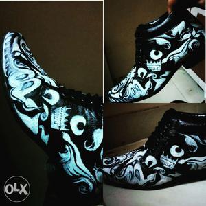 Custom hand painted shoes