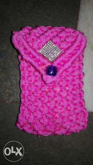 Pink Knitted Case