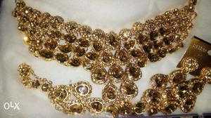 Purchase Gold Plated Necklace Set with Earrings
