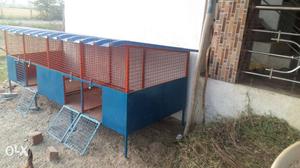 Red And Blue Pet Cage