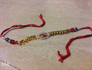 Red And Brown Beaded Bracelet