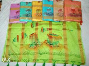Shahnai Artwork Manipuri cotton with Blouse